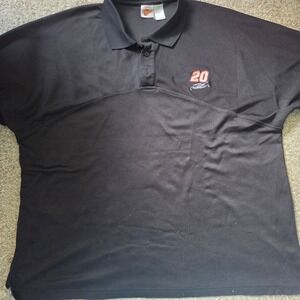 NASCAR Winners Circle Tony Stewart 20 Home Depot Mens XL Black Polo Shirt Read!